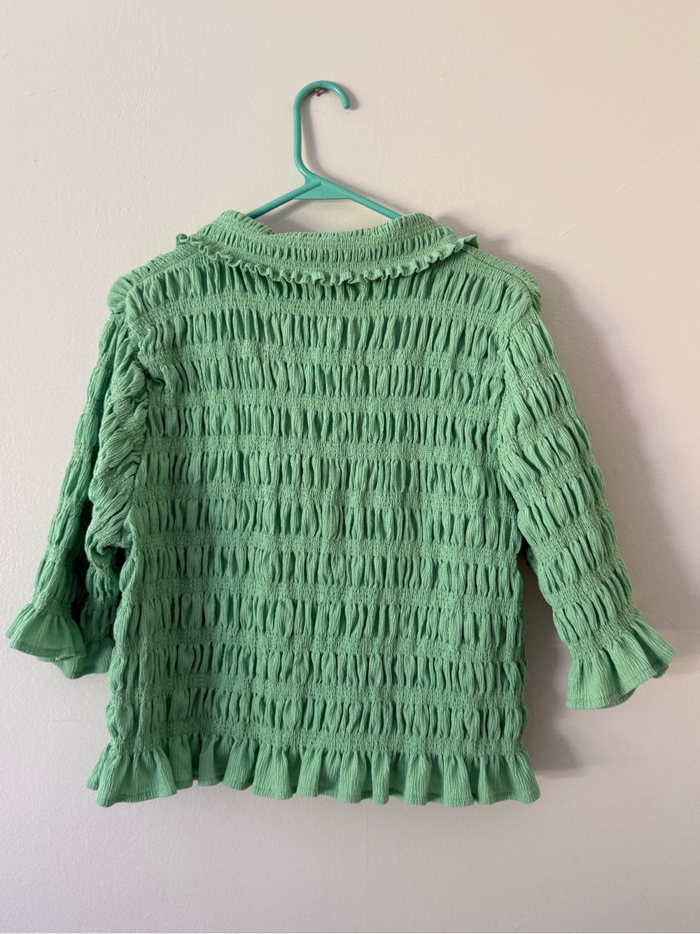 Maeve Green Textured Scrunch Button-Front Women's Summer Top
Anthropologie Sz Lg - Picture 8 of 12